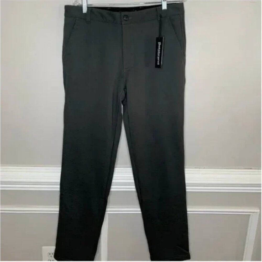 Betabrand Men’s Dress Pant Sweatpants Olive Color Size 34 x 36